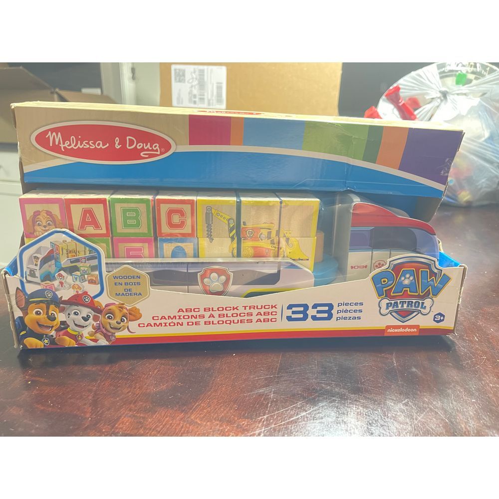Melissa & Doug PAW Patrol ABC Block Truck Educational Toy Set -‎ 33 Pieces